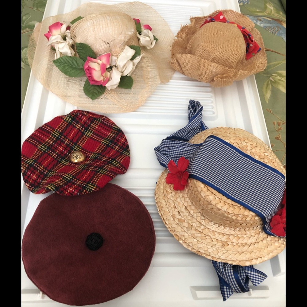 18” doll size asst hats